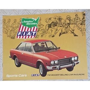 Fiat 128 SL Sport Coupe Brochure Vintage Car Sales Literature 1970s